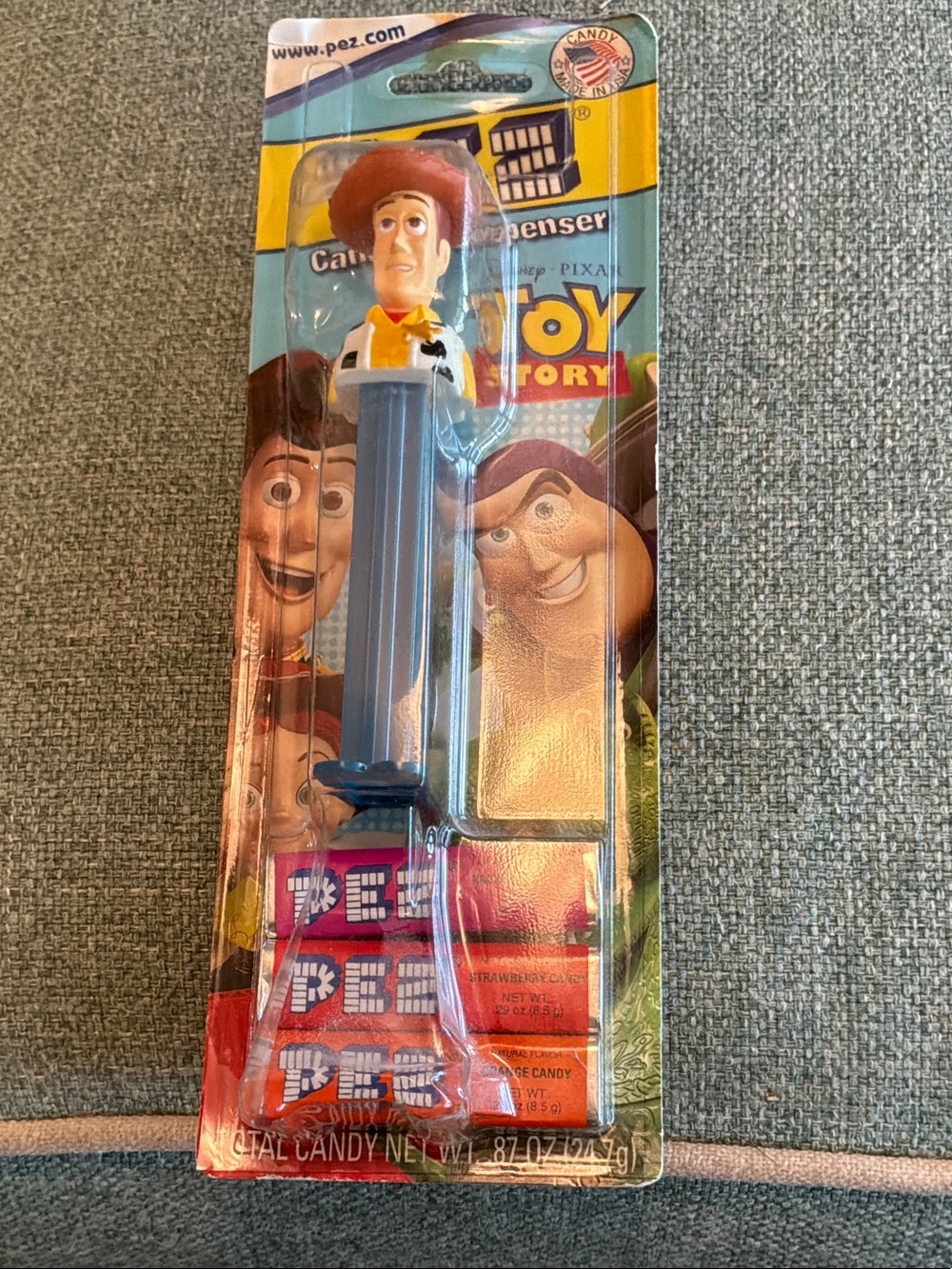 Vintage 2009 Pez candy Dispenser with Woody from Toy Story unopened